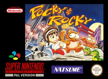 Pocky & Rocky (Europe) (Sample) box cover front